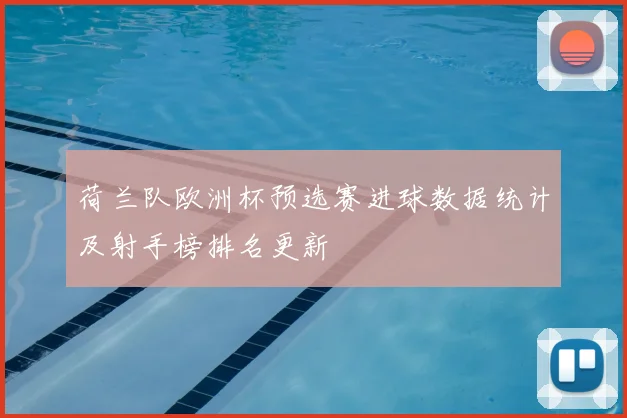 荷兰队欧洲杯预选赛进球数据统计及射手榜排名更新